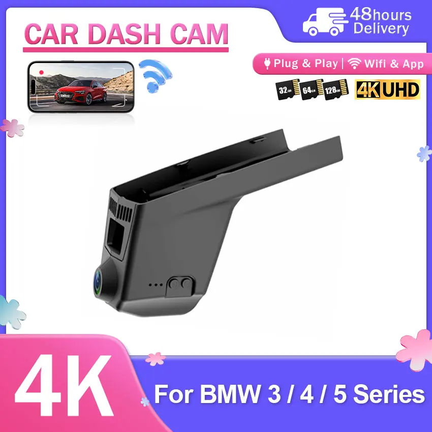 Video Recorder Car DVR Dash cam 4K For BMW 3/4/5 Series X3 X5 335i 320i 320d 330d 420d 535i F25 F30 F31 F36 M4 F83 2012-2022