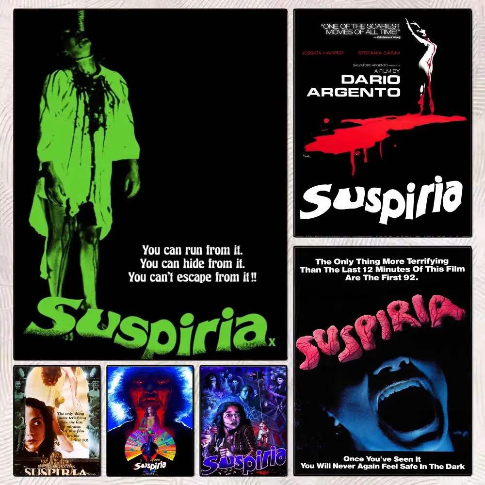 Classic Horror Movie S-Suspiria Poster Modern Minimalist Wall Art Prints Poster Home Decor Interior Bedroom Living Room