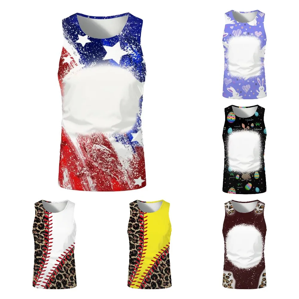 

Sublimation Blank Tank Tops T-shirt Sleeveless Tee Tops Adult Child Vest Basketball Tshirts For Custom Team Game Sportwear