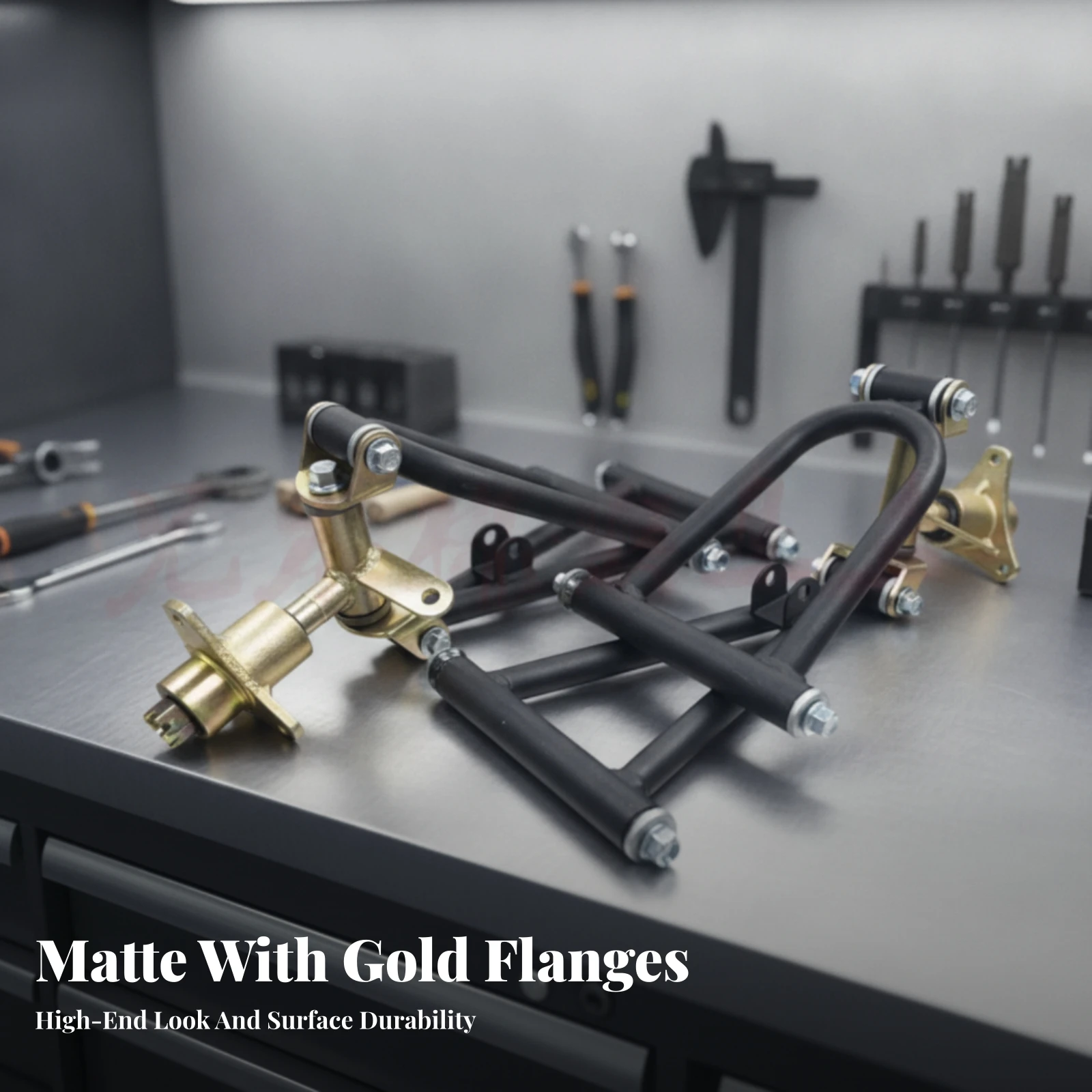 Control Arm Assembly Ready-to-Install Wishbone Shock Absorption Kit Front Control Arm Kit Corrosion-Resistant Front Shock
