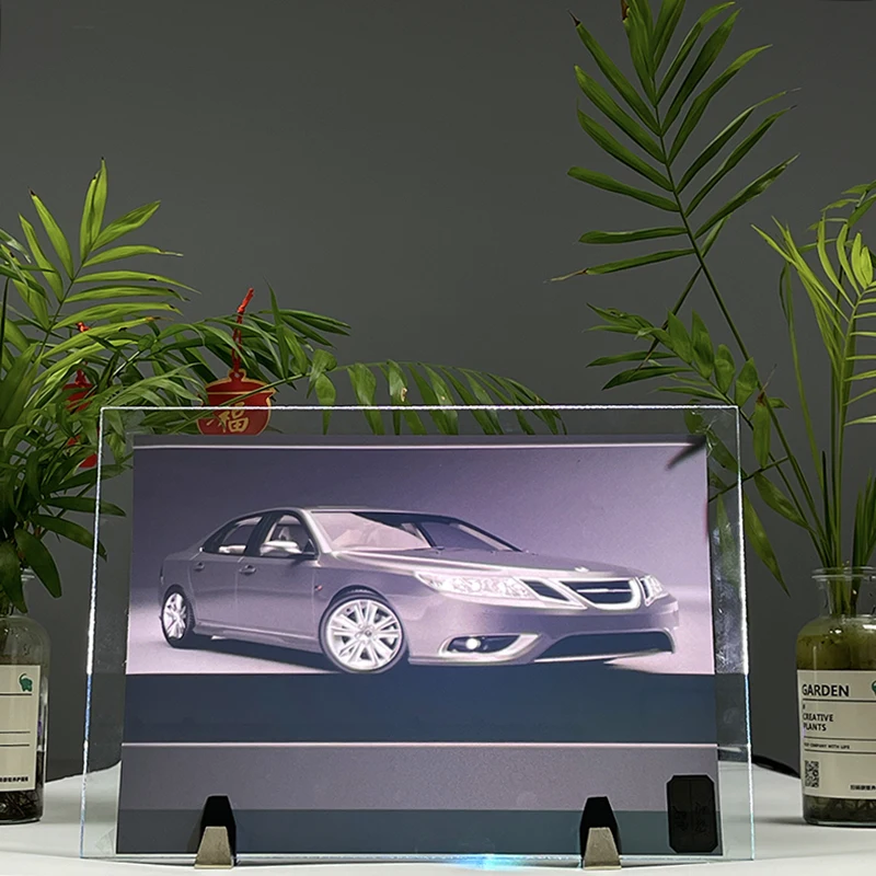 3D ALR Black Rear Projection Screen Film Holographic Self Adhesive Screen For Smart Window Glass Advertising