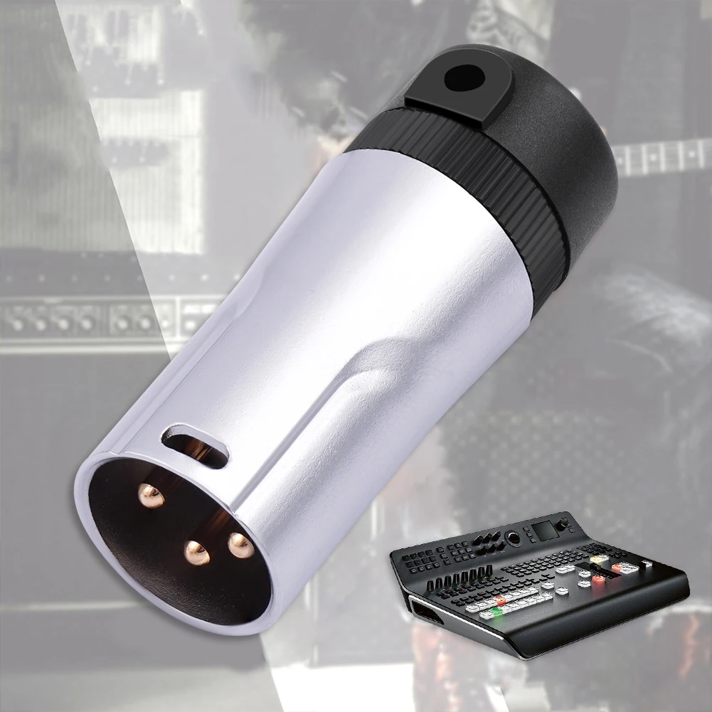1/2 pz Hi-End placcato argento tellurio rame maschio/femmina compatto XLR microfono adattatore a saldare microfono DMX Plug Jack Socket