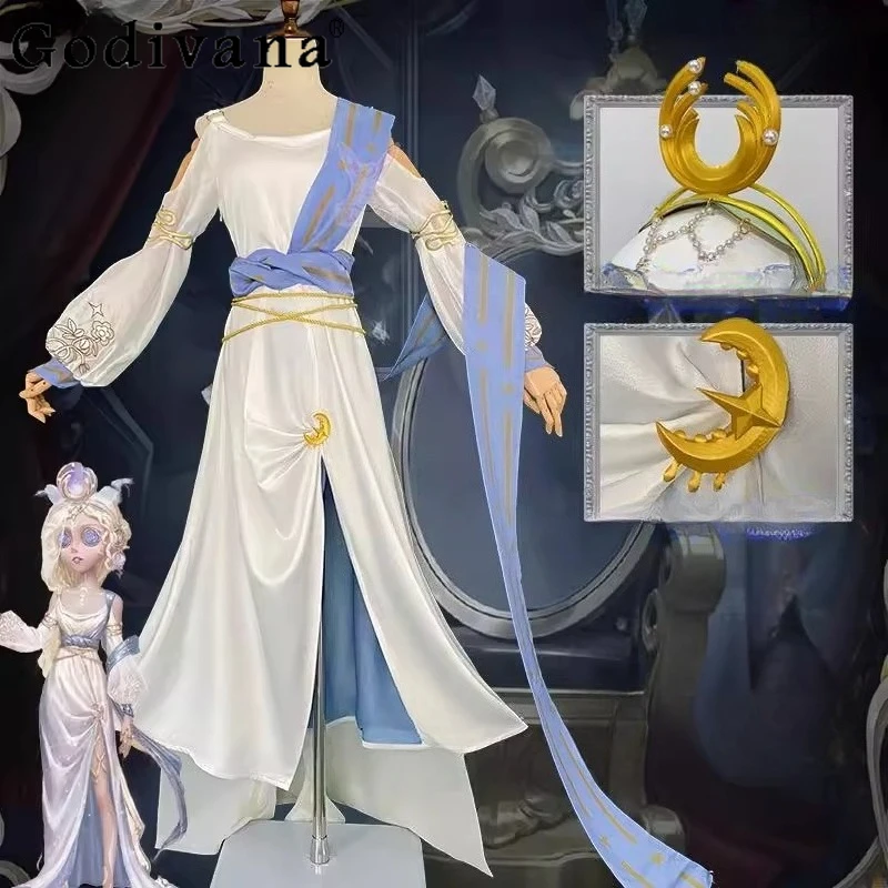 

Halloween Play Role Black White Dress Women Identity V Game Anime Dress Female Cos Party Uniform Clothing New Dress