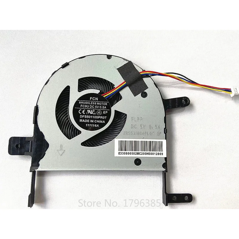 Nuevo ventilador de CPU para ASUS S510 S510U S510U X510 X510UN X510 X510UN X510U X510UR, ventilador de refrigeración para ordenador portátil