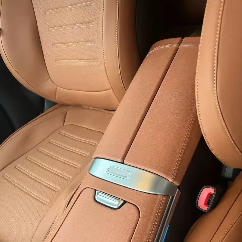 

For Mercedes Benz C GLC Class W206 X254 W254 Car Interior Center Armrest Box Console Box Storage Box Leather Trim Cover