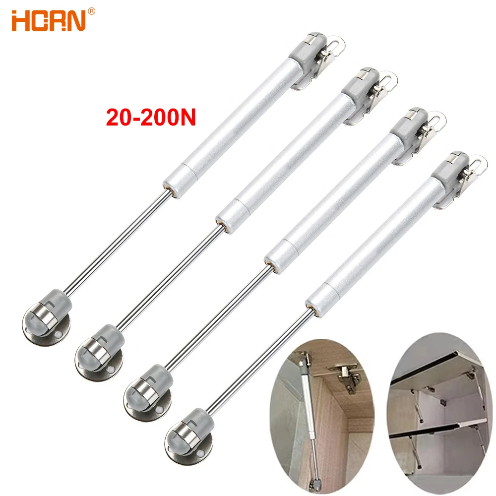 2Pcs Furniture Hinge Kitchen Cabinet Door Lift Pneumatic Support 20-200N Hydraulic Gas for Wood Furniture Hardware