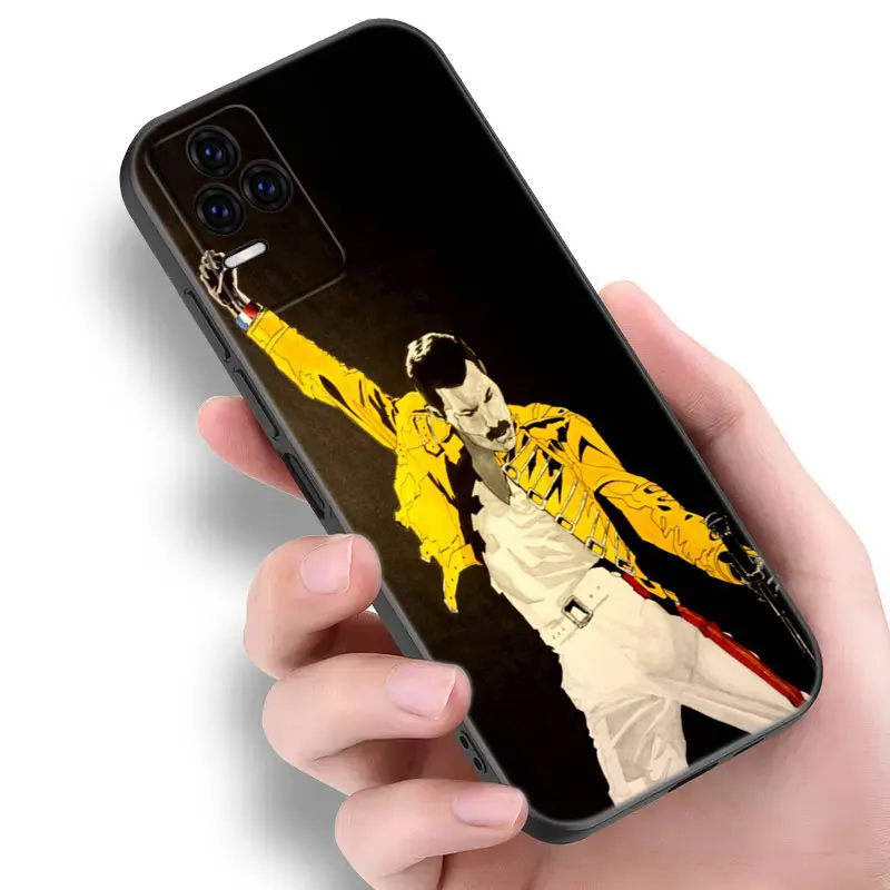 Freddie Mercury Queen Black Phone Case For Xiaomi Redmi 7A 8A 9A 10A 11A 9C 10C 12C 13C 11 Prime A1 A2 Plus 12 4G Note 9T 12R