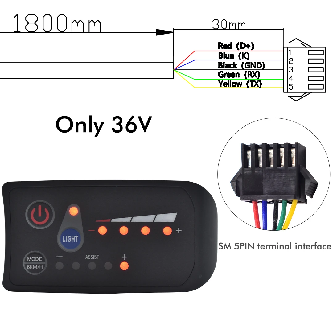 UART 2-multifunctioneel LCD-scherm Elektrische fietsdisplay Computer Fiets Regendicht Snelheidsmeter Kilometerteller Fietsen Waterdicht - afbeelding 1