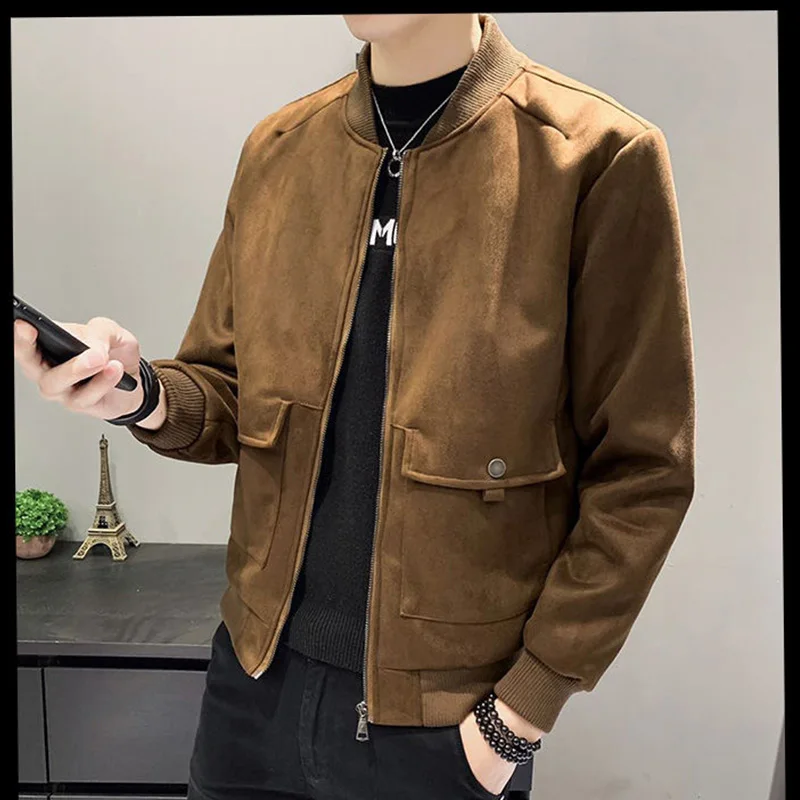 Autumn Winter KPOP Fashion Style Harajuku Slim Fit Tops Loose All Match Casual Korean Style Outerwear Solid Button Zipper Jacket