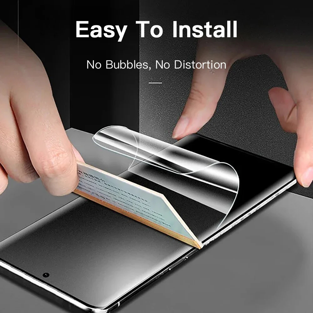 2-4PCS Matte Hydrogel Film for Samsung Galaxy A55 A54 No Fingerprint Screen Protector Not Tempered Glass