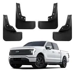 Mud Flaps for Ford F150 Lightning Accessories 22-24 All Weather Mud Splash Guards No Drilling Required Mudflap Front Rear 4pcs