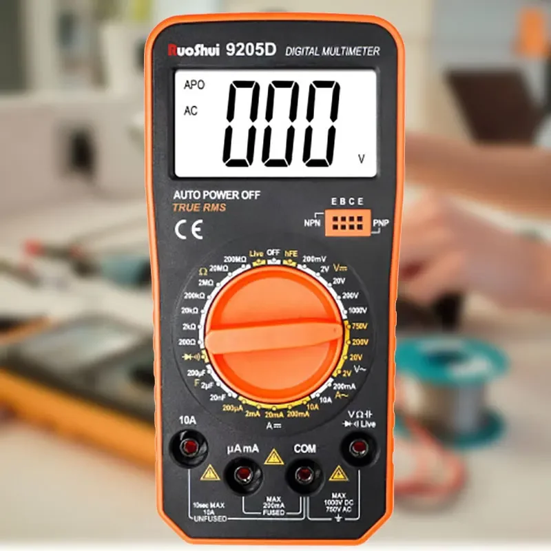 Multimètre Numérique 9205D, Inductance 20H, Puzzles de Haute Précision, Nouveau Grand Écran, Testeur à Plage existent, Outils de Testeur d'Électricien