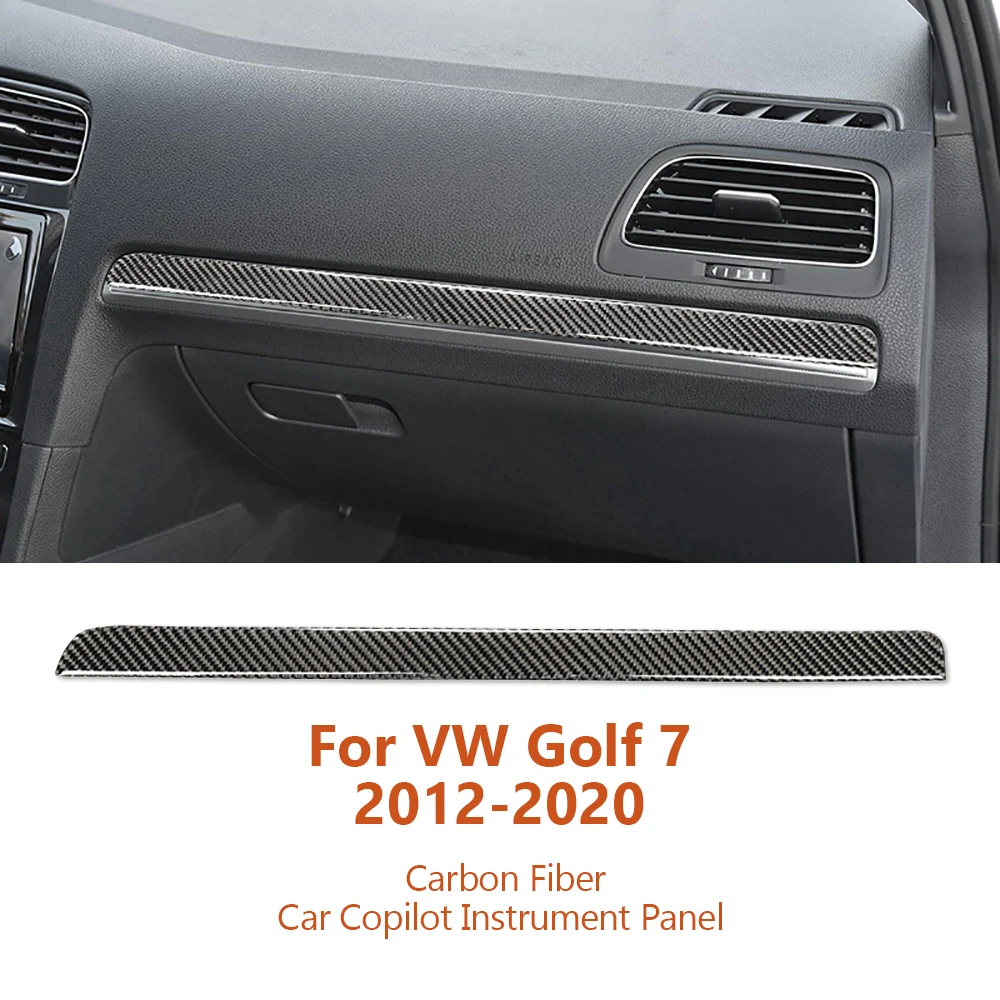 

For Volkswagen VW Golf 7 2012-2020 Carbon Fiber Car Copilot Instrument Decorative Stickers Auto Interior Modification Accesorios