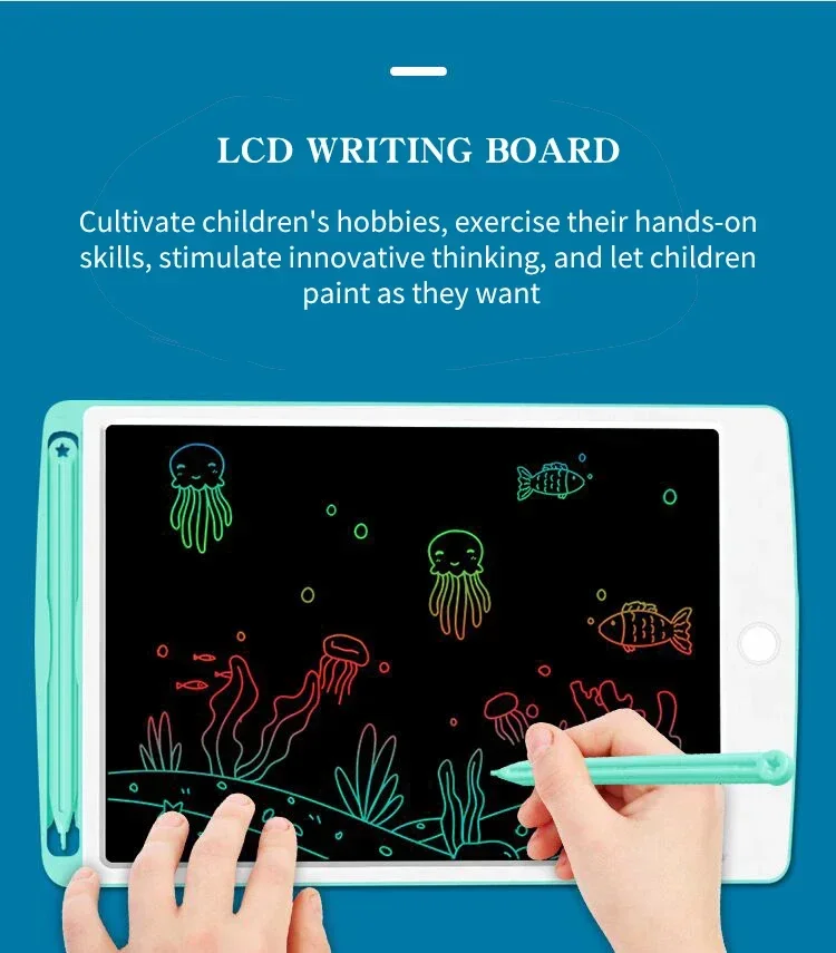 6.5 Inch LCD Drawing Board Children Math Drawing Practice Handwriting Board Electronic Drawing Tablet Toy Kids Toys