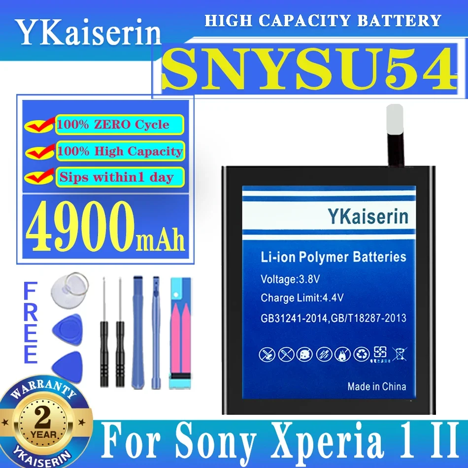 

YKaiserin SNYSU54 4900mAh For Sony Xperia 1 II Replacement Battery