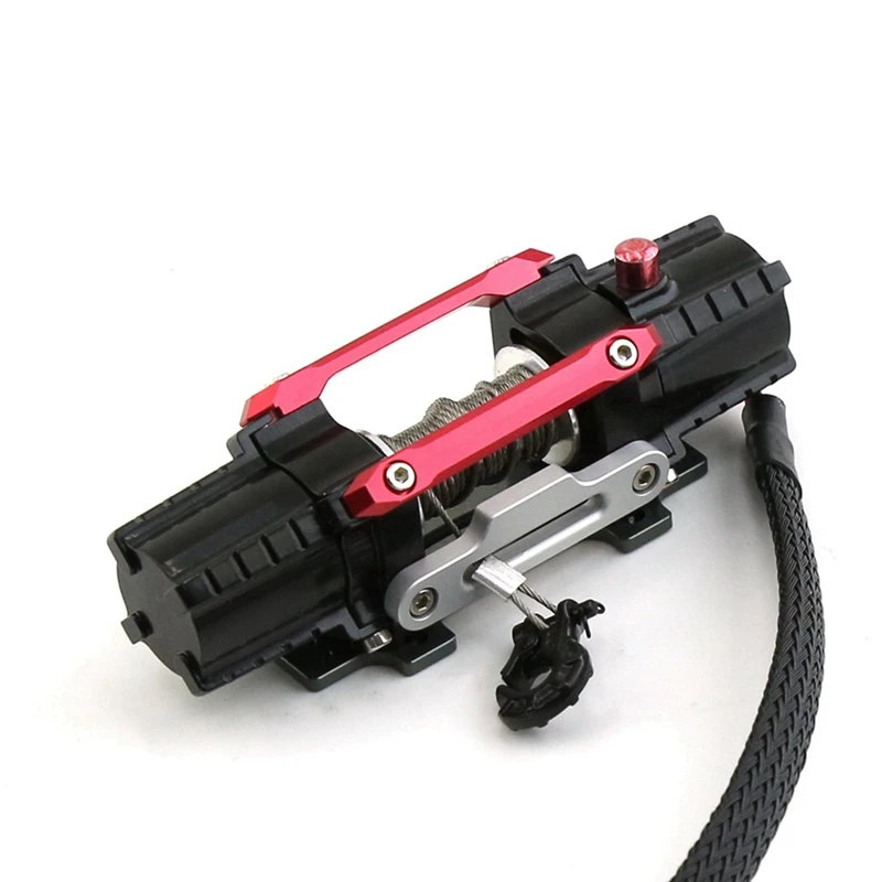 Cabrestante de Metal de doble Motor para coche teledirigido, piezas de actualización de 1/8, 1/10, Axial SCX10, TRAXXAS, TRX4, RC4WD, D90