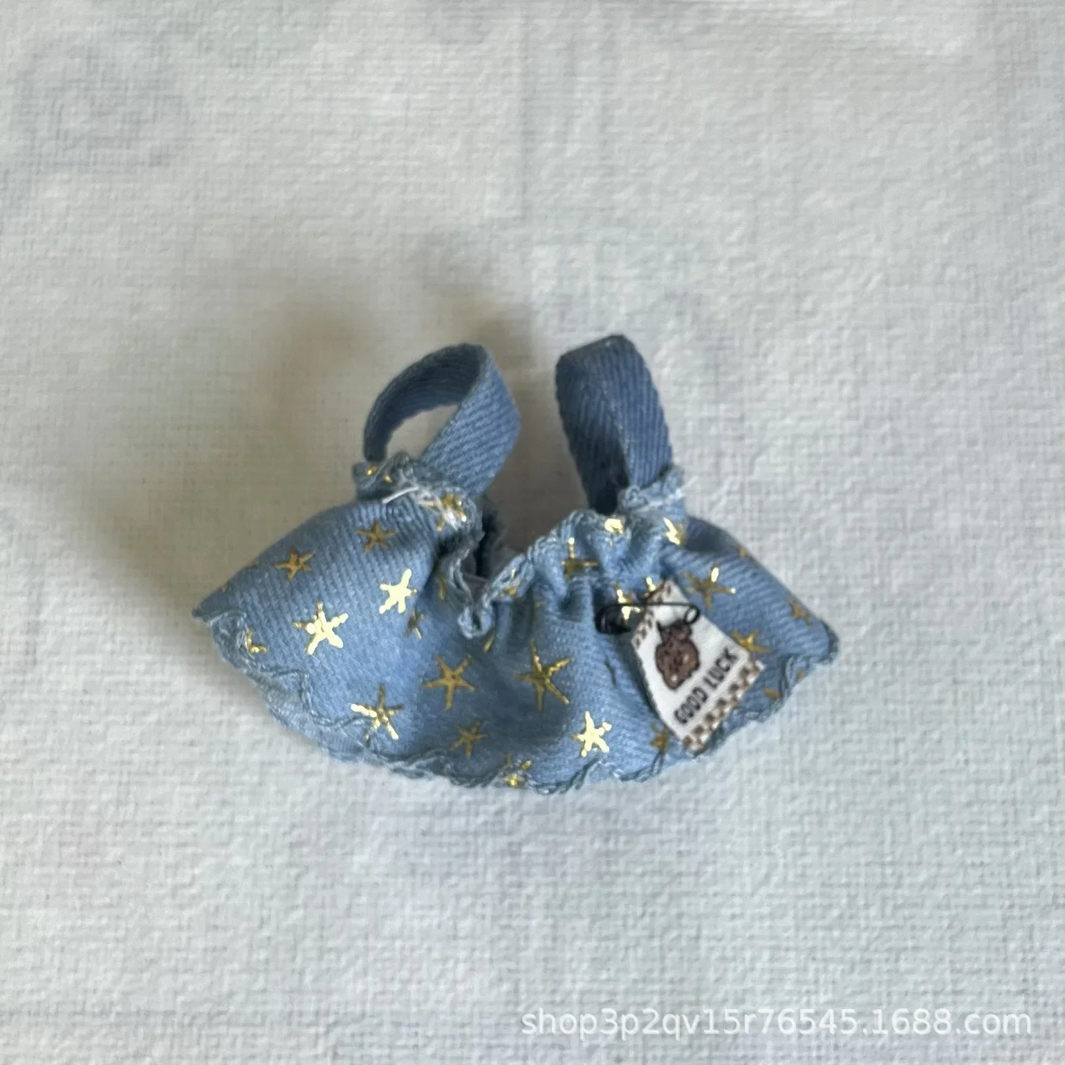Skullpanda Denim Star Skirt Dress for Labubu Doll