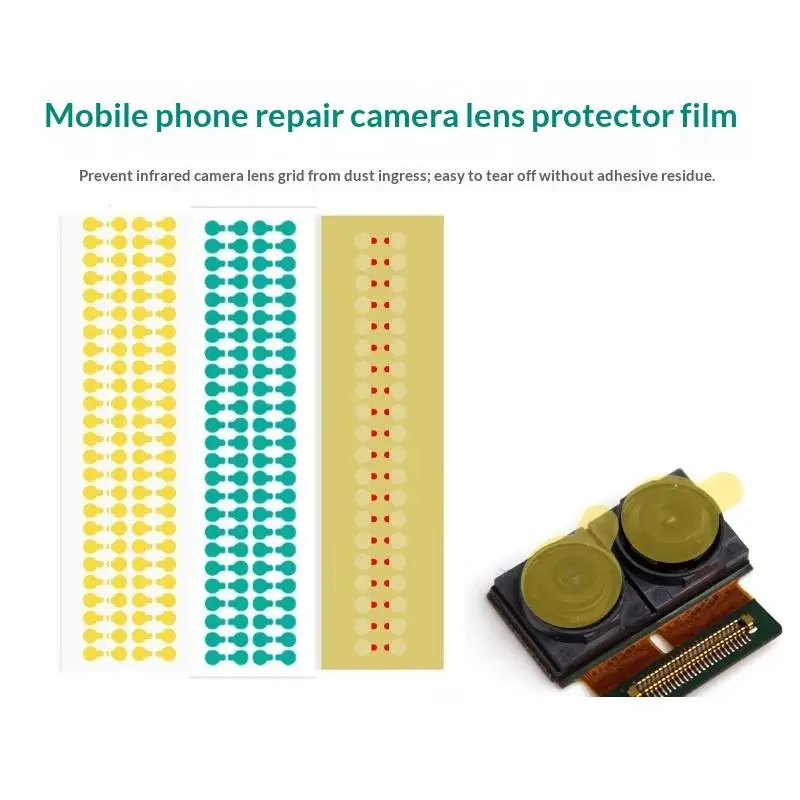 28/40/80/100pcs Protective Camera Sticker Dust Stickers High Temperature Tape For Phone Infrared Dot Matrix Protect Tool 7/12mm