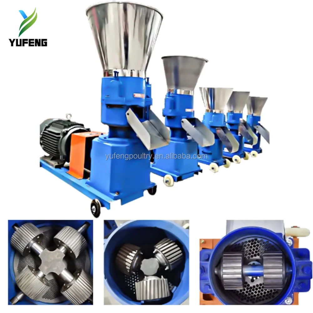 New Maximum 300kg/h High Productivity Iron Pellet Making Machine For Farm Cattle Chicken Fish Feed Processing Automatic Line