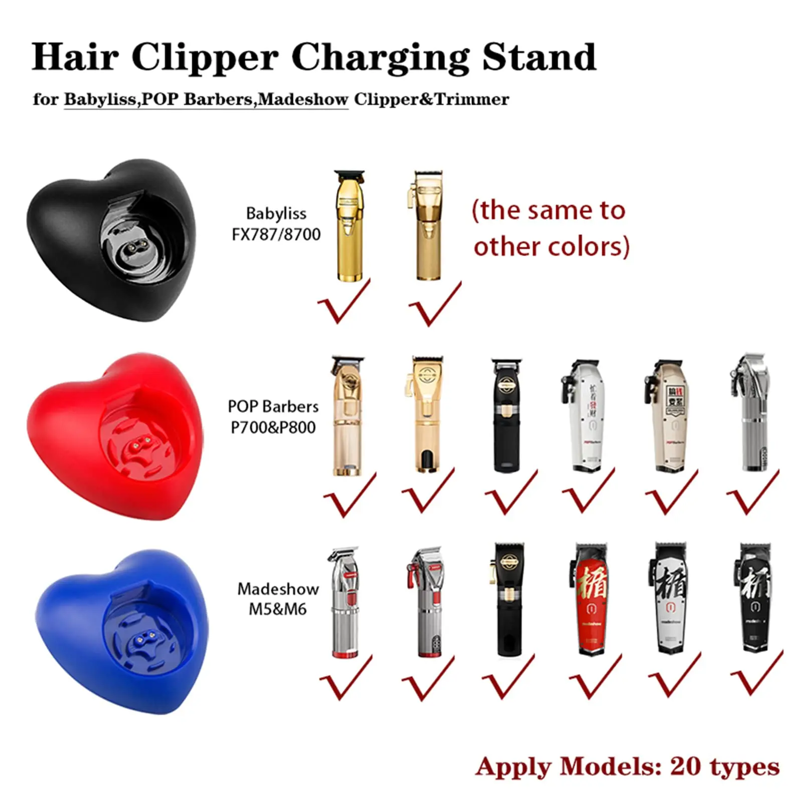 Hair Clipper Charging Stand for Babyliss FX 8700GCN 787GCN Electric Trimmer Charging Replacement Accessory Standing Charger Base