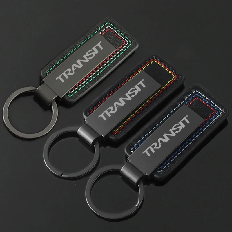 Alloy Keychain Holder Key Ring Gift Auto KeyRing Pendant for Ford TRANSIT 2024 2025 2023 2022 2019 Keys Buckle Car Decor Styling