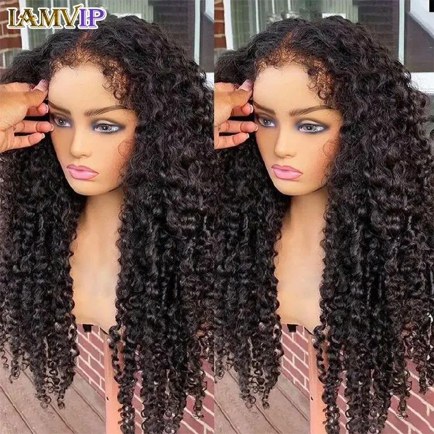 250% 5x7 Glueless Kinky Curly 13x4/13x6 Hd Lace Frontal Wigs Preplucked Water Jerry Remy 4x4 Closure Human Hair Baby Deep Curly