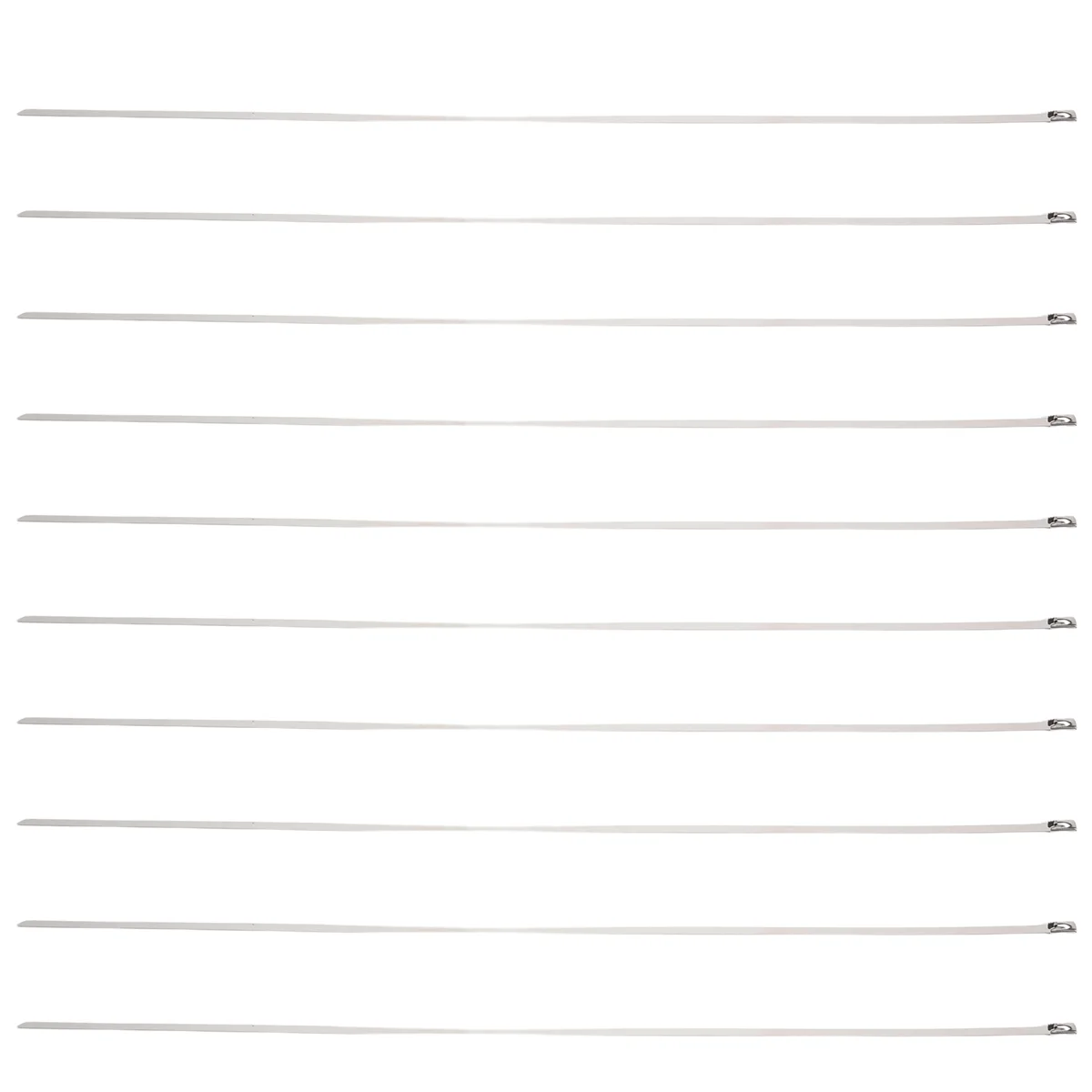 

AB06 10 шт. 17,7 "запирающие кабельные стяжки из нержавеющей стали для оберточной ленты выхлопной трубы серебро