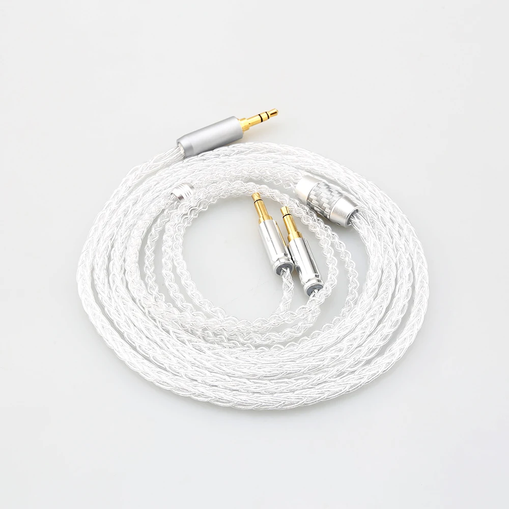 

HIFI 8 Core 99% 7n Pure Silver Earphone Cable For Hifiman Sundara Ananda HE1000se V2 HE6se he400se Arya He-35x