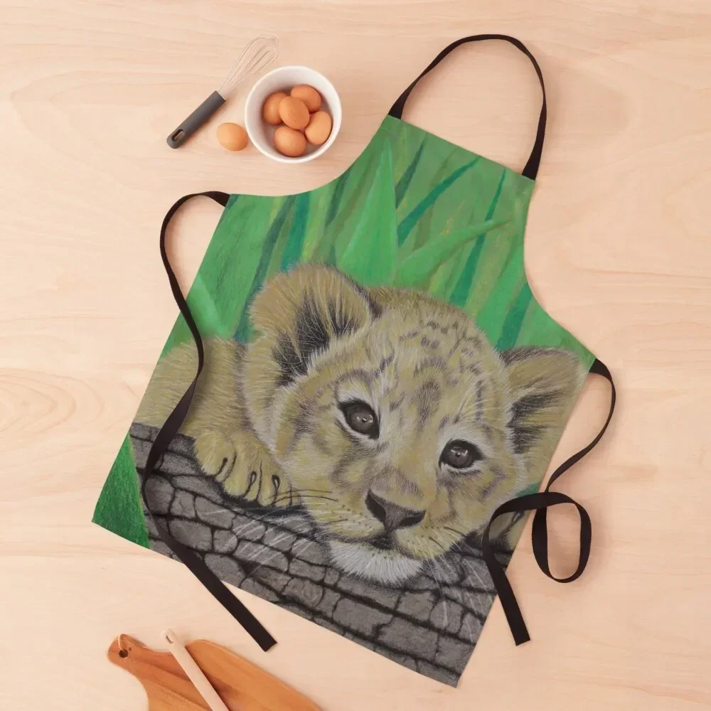 

Lion cub Apron For Hairdresser Manicurists Apron