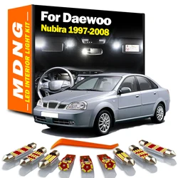 MDNG 10Pcs For Daewoo Nubira 1997-2002 2003 2004 2005 2006 2007 2008 Vehicle LED Interior Dome Map Light Kit Car Led Bulb Canbus