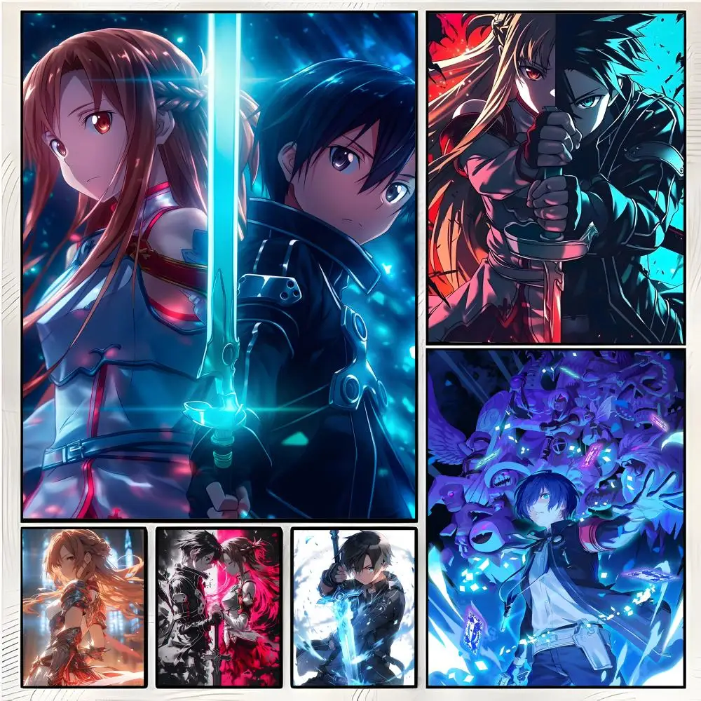 anime series S-Sword Art Online Poster Superior Home Space Pub Indoor Decorative Art & Home Decor