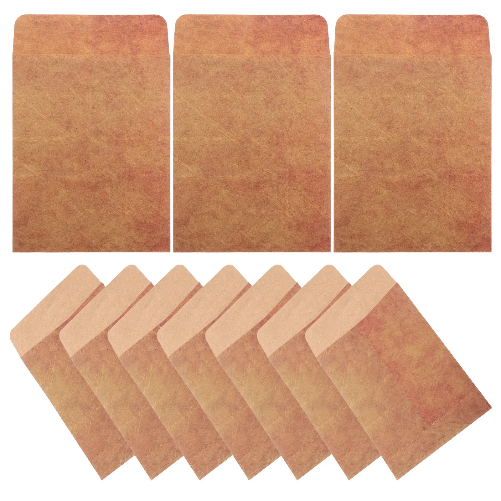 

50 шт. маленьких винтажных конвертов из крафт-бумаги, прочные конверты для хранения овощей, растений, офисных принадлежностей