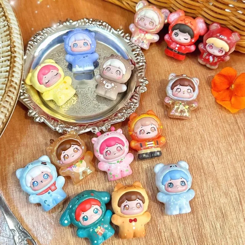 Auf Lager 2025, Pop Baobao Pet Store, Weihnachten, Karneval, niedliche Korn-Blindbox, niedliche Puppe, Blind-Tasche, handgefertigtes Desktop-Ornament, Geschenk