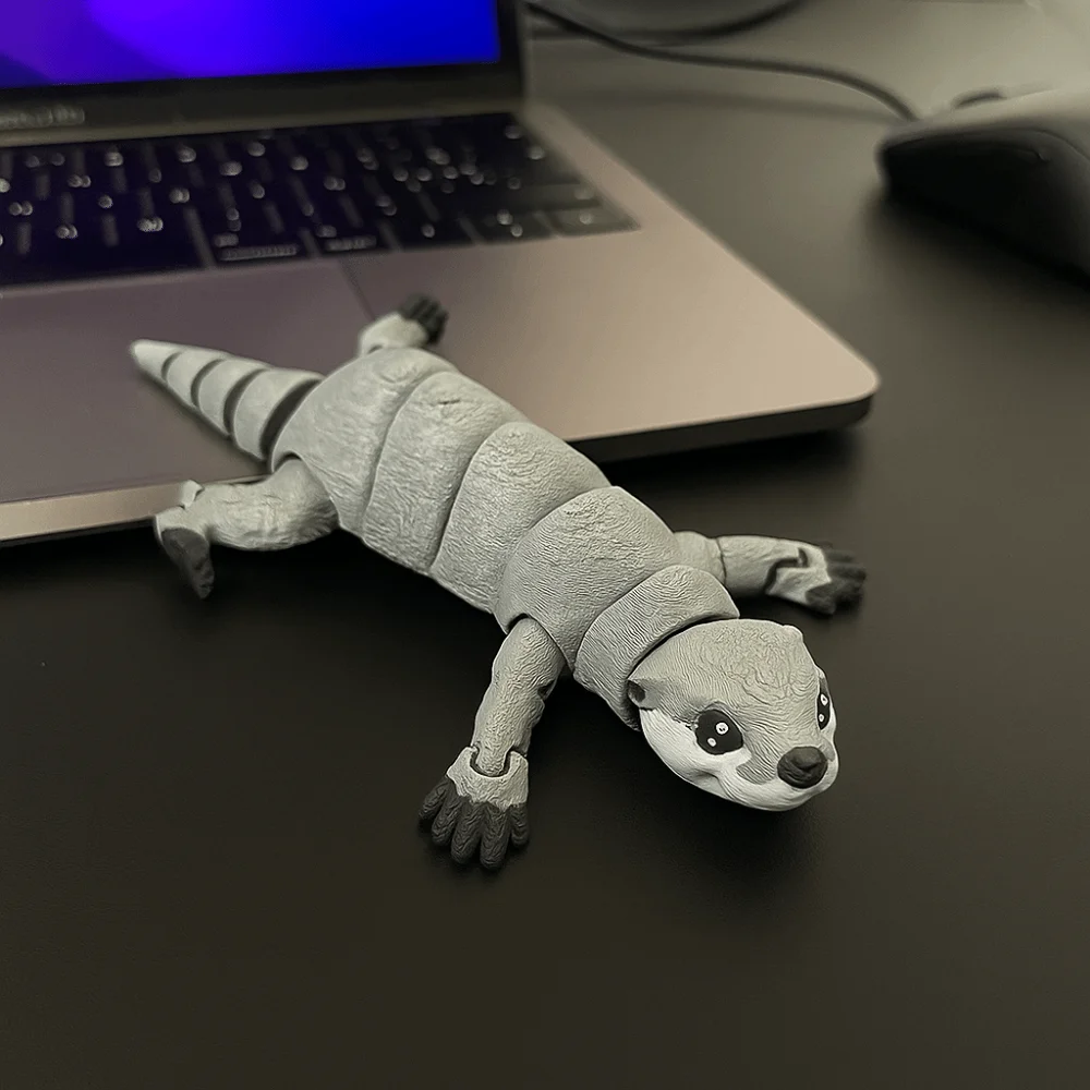 Креативный дизайн, 3D печатная выдра, милый стиль, подвижная модель PLA выдра, игрушка, многошарнирная мини-кукла PLA, украшение для дома