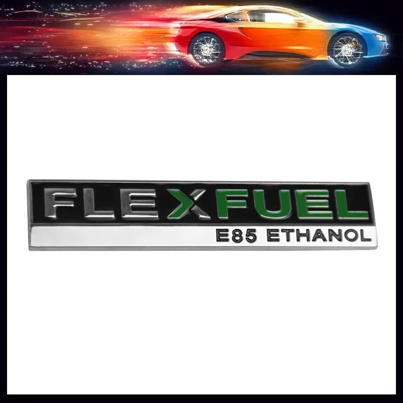 3D Premium FlexFuel Flex Fuel E85 Ethanol car Hood Fender trunk Decal Emblem Badge Sticker for American US SUV Off Road Car