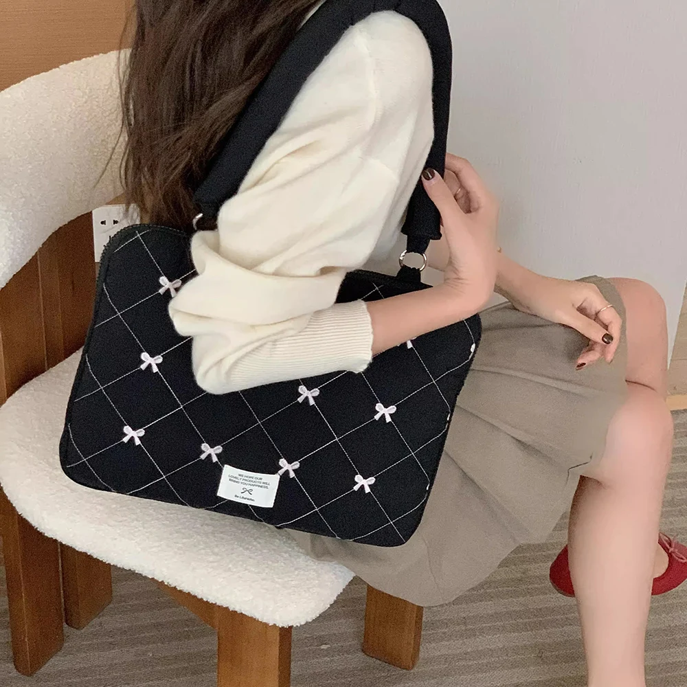 

Cute Shoulder Laptop Bag For Macbook Air13.3 pro13 14 15 16 Xiaomi Lenovo Huawei Dell Samsung 15.6 Inch Computer Storage Bag