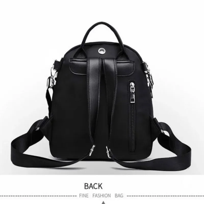 2022 NEW  Women's Fashion Backpack Solid Color Oxford Cloth College Wind School Bag Travel Trend Shoulder Bag Cute Backpack