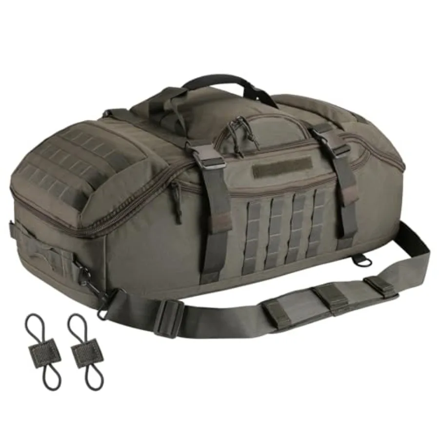 

Large Duffle Bag, 3-in-1 Tactical Backpack MOLLE Pack for Sports, Gym, Outdoor
