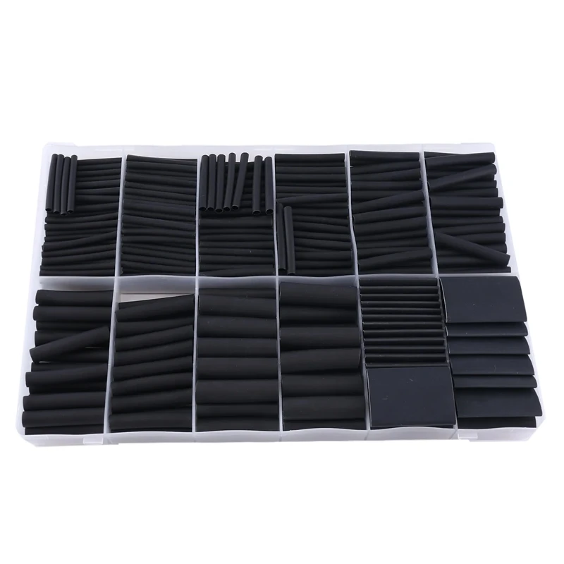 400 Pcs Heat Shrink Tubing Kit-3:1 Ratio Adhesive Lined,Marine Grade Shrink Wrap - Industrial Heat-Shrink Tubing