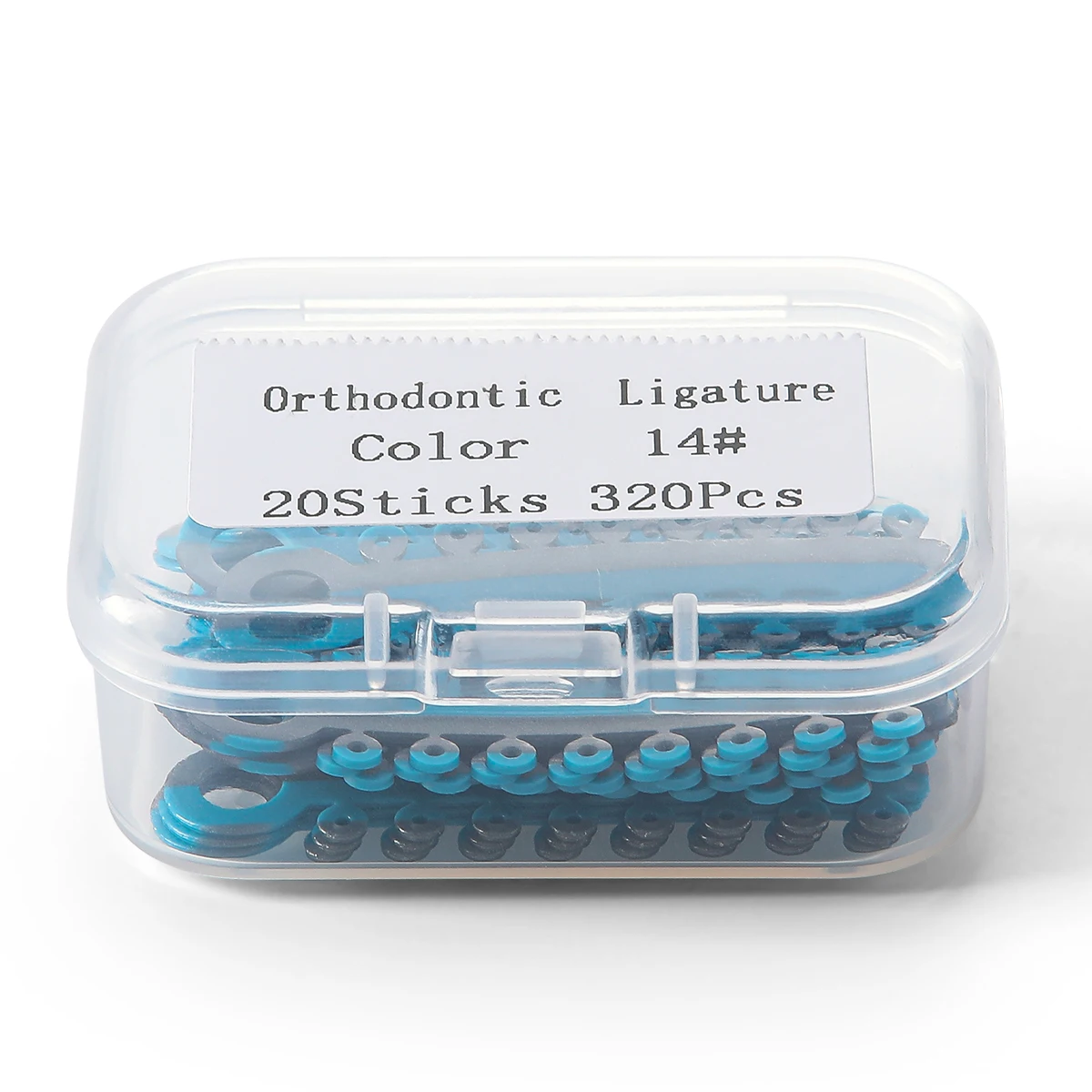 20 Stück/Box Zahnärztliche Kieferorthopädie Elastische Ligaturen Gummibänder Zahnspangen Zahnbehandlung Zahnarztmaterialien 320 Bänder in Zwei Farben – Detail 12