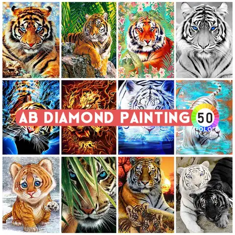10 best sales Diamantmålning med vit tiger - №8