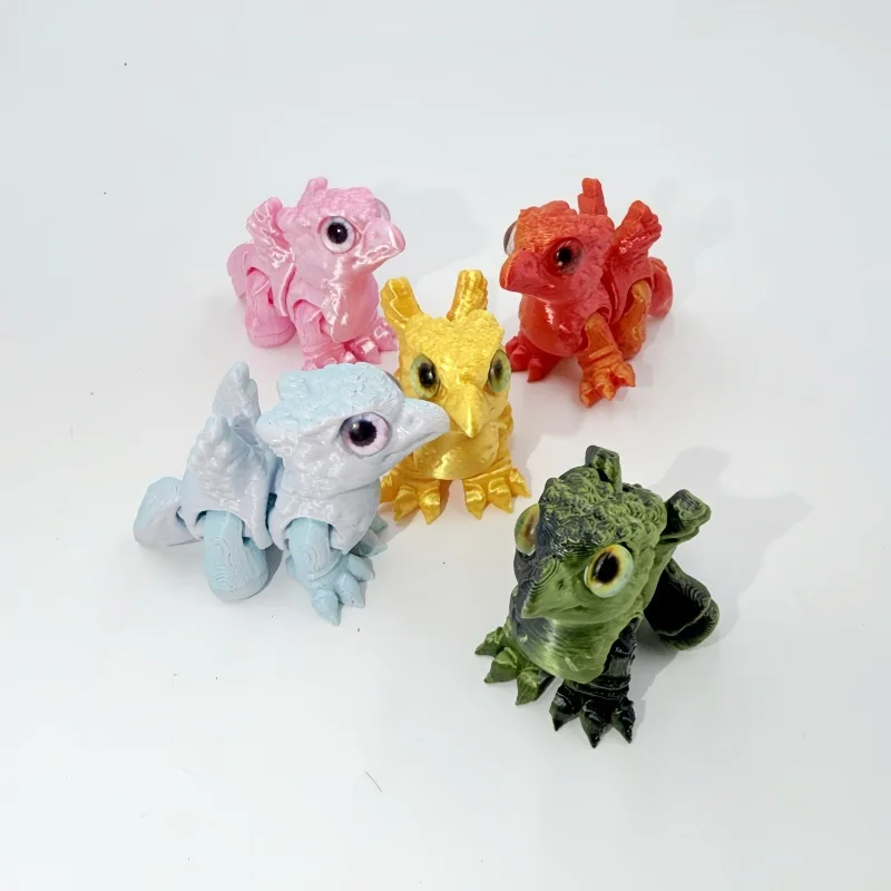 Juguete impreso en 3D, Animal PEQUEÑO alado de Griffin con junta accionada y pieza de exhibición divertida realista, estatuilla creativa para regalos de niños