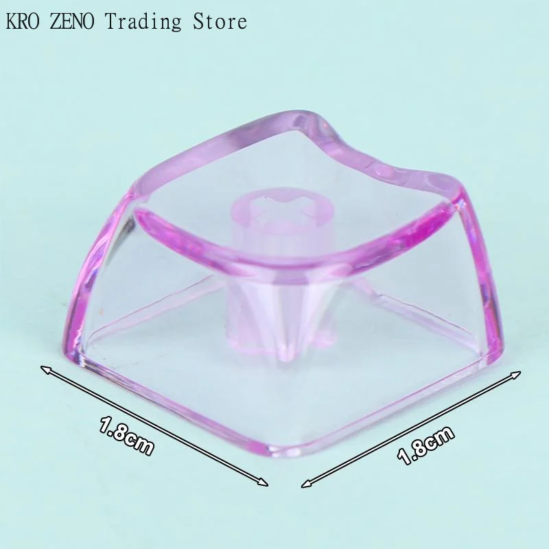 10Pcs Transparent Cat Shaped PBT Keycaps 1U Blank MAO Profile for Custom Gaming Keyboard Decoration
