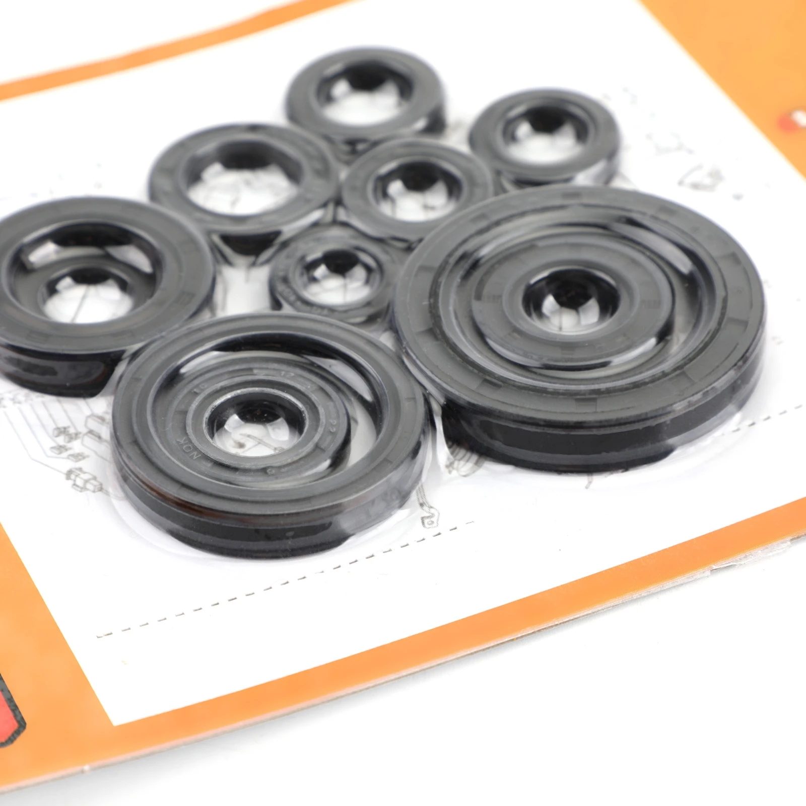 Topteng Engine Oil Seal Kit Set 11pcs Seals for Honda CR125R 2004-2007 cr125r cr 125