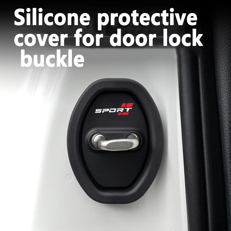 Für Sport 4 stücke Silikon Auto Türschloss Schnalle Schutz Abdeckung Elastische Anti-Kollision Schock Absorbieren Pad Stumm Pufferung kissen