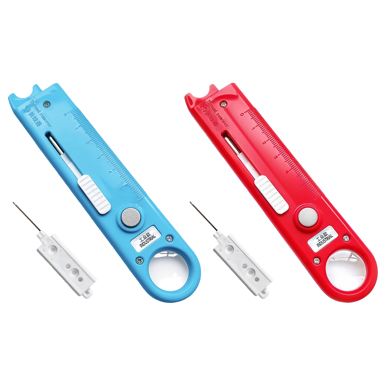Needle Threader Magnetic Seam Guide 4-in-1 Sewing Machine with Ruler Magnifier Quilting Accessory