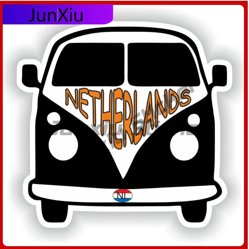 

Van Netherlands Sticker Funny Cool Cute Laptop Car Fade Resistant Auto Accessories Vinyl Decal For Car Truck SUV Window Bumper