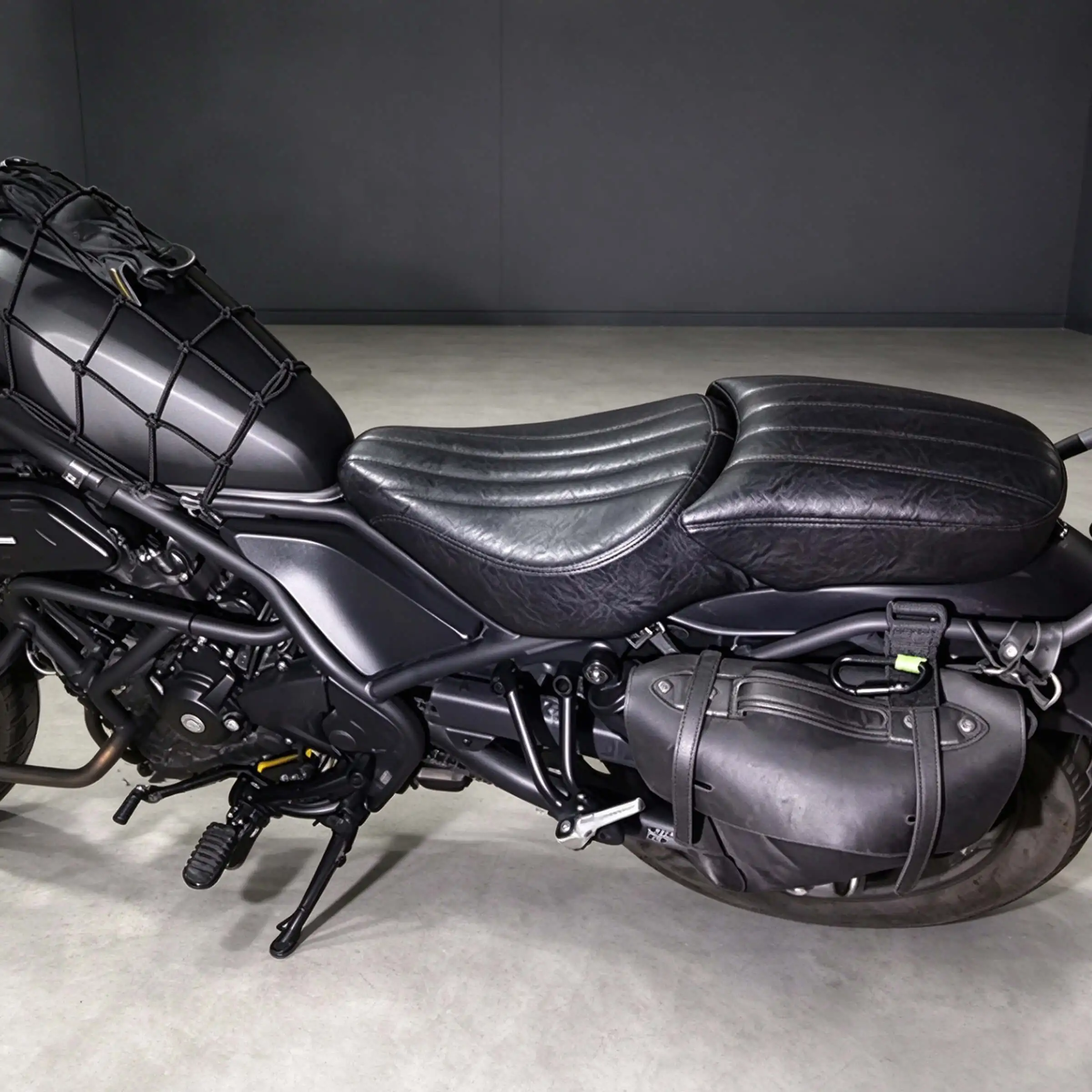 Motorcycle Two Up Seat For Honda Rebel 300 500 CM300 CM500 CMX300 CMX500 2017-2023 Leather Cushion Saddle Black Brown Bobber Pad