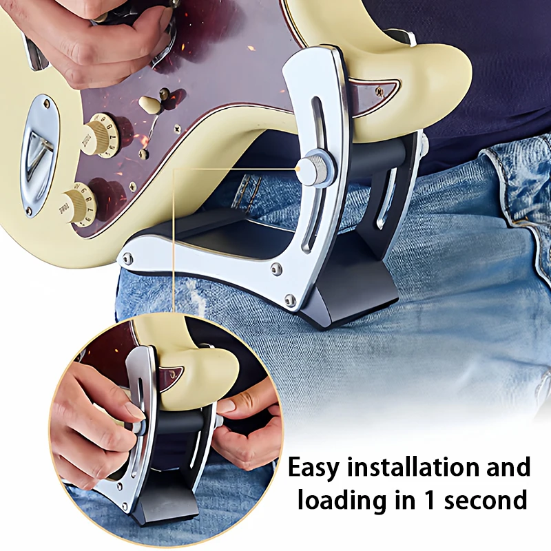 Electric Guitar Support Stand Ergonomics Adjustable Guitar Playing Holders Stable Performance Guitars Leg Parts Thickened Stands
