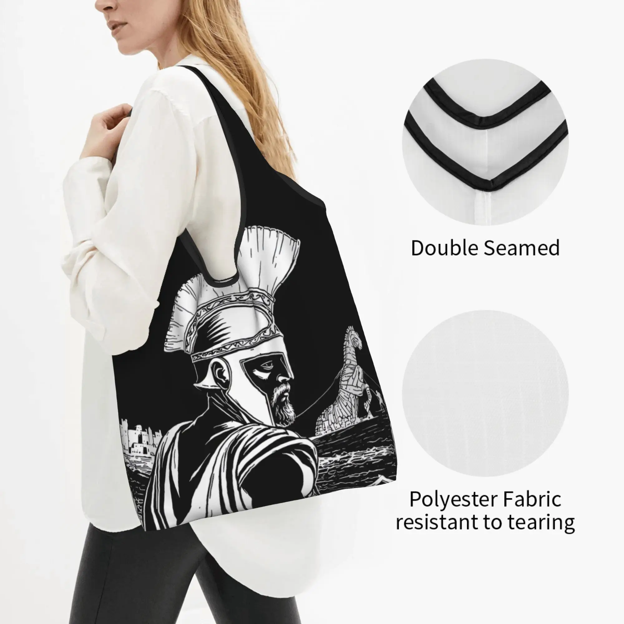 Funny Printed O-Odysseyes Hot Comic Tote Shopping Bag Portable Shoulder Shopper Fantasy  Handbag